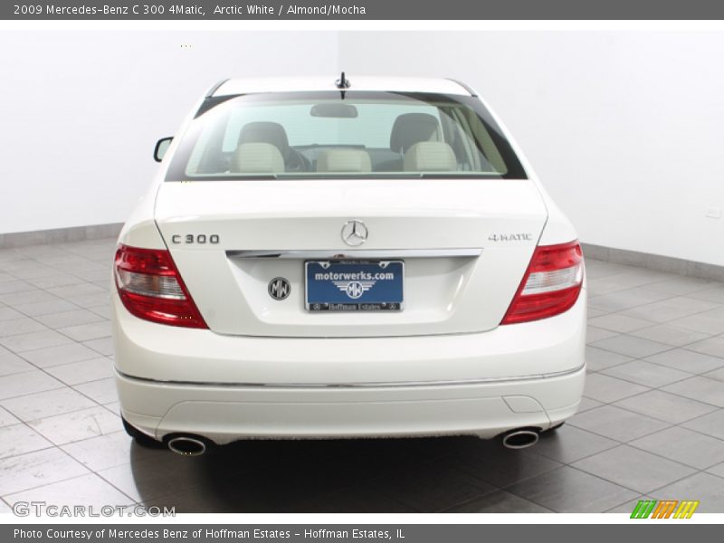 Arctic White / Almond/Mocha 2009 Mercedes-Benz C 300 4Matic