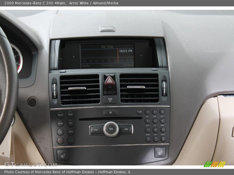 Arctic White / Almond/Mocha 2009 Mercedes-Benz C 300 4Matic