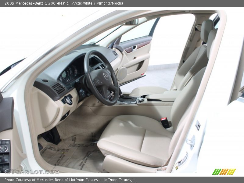 Arctic White / Almond/Mocha 2009 Mercedes-Benz C 300 4Matic