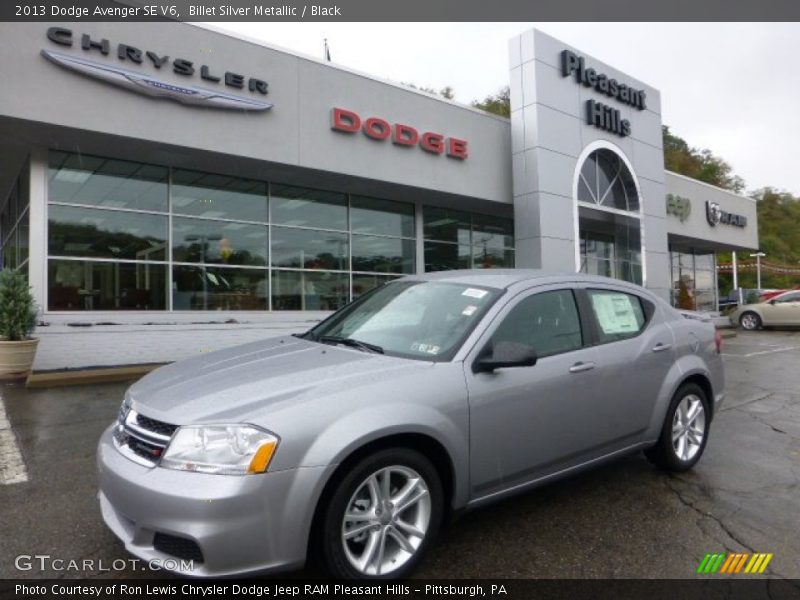 Billet Silver Metallic / Black 2013 Dodge Avenger SE V6