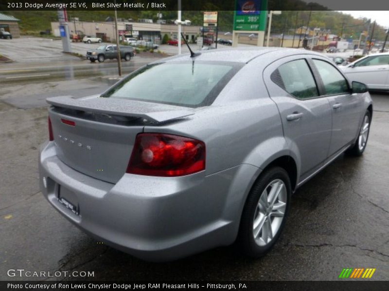 Billet Silver Metallic / Black 2013 Dodge Avenger SE V6