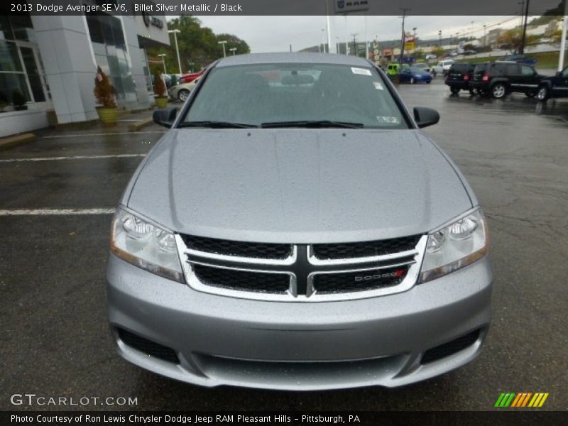 Billet Silver Metallic / Black 2013 Dodge Avenger SE V6