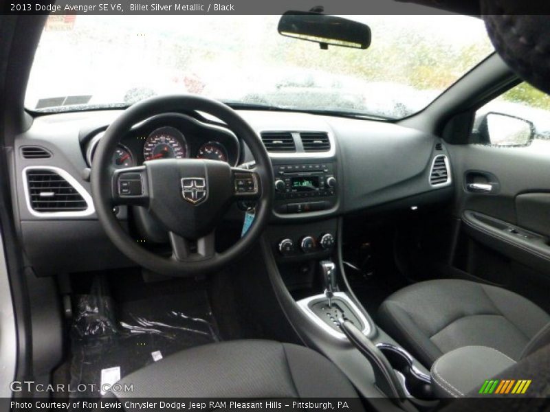 Billet Silver Metallic / Black 2013 Dodge Avenger SE V6
