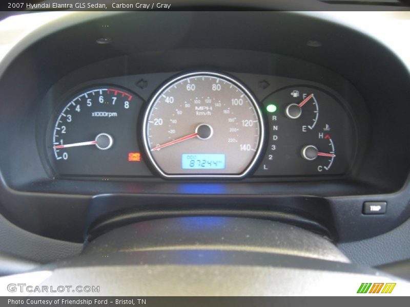 Carbon Gray / Gray 2007 Hyundai Elantra GLS Sedan