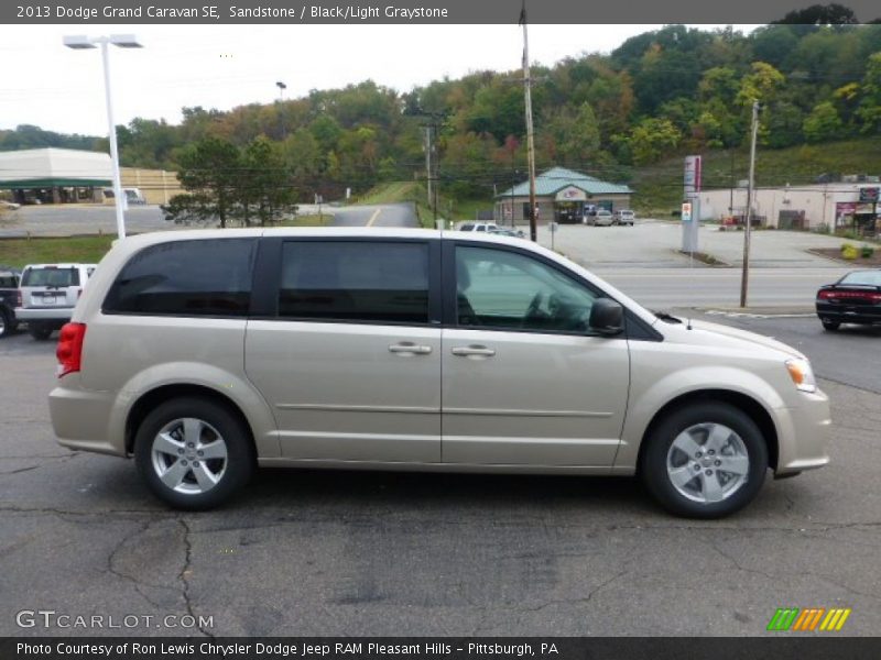 Sandstone / Black/Light Graystone 2013 Dodge Grand Caravan SE
