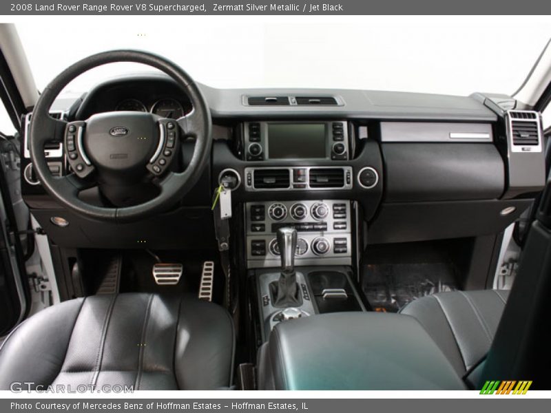 Zermatt Silver Metallic / Jet Black 2008 Land Rover Range Rover V8 Supercharged