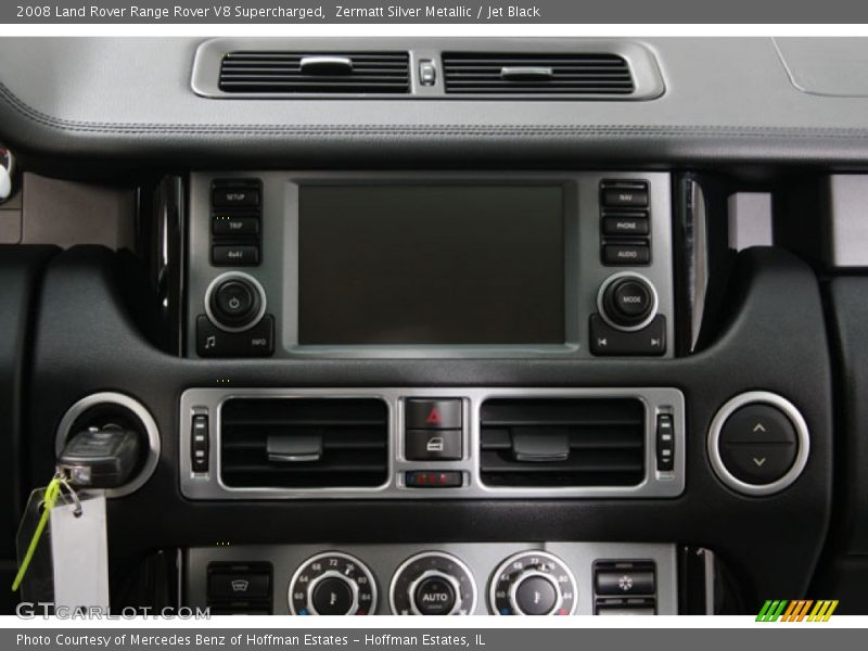 Zermatt Silver Metallic / Jet Black 2008 Land Rover Range Rover V8 Supercharged
