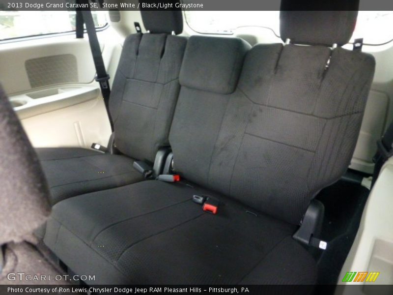 Stone White / Black/Light Graystone 2013 Dodge Grand Caravan SE