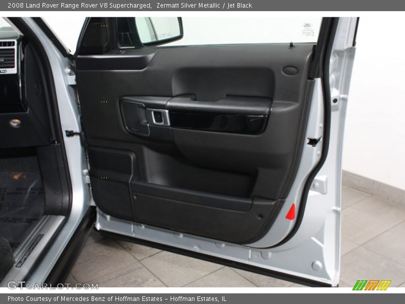 Zermatt Silver Metallic / Jet Black 2008 Land Rover Range Rover V8 Supercharged