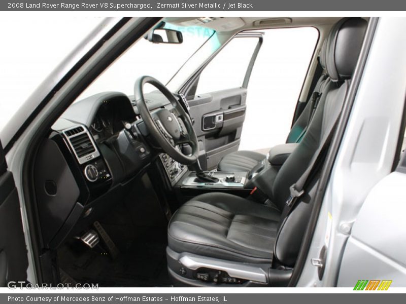 Zermatt Silver Metallic / Jet Black 2008 Land Rover Range Rover V8 Supercharged