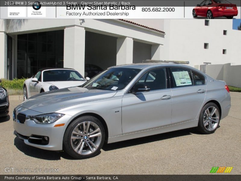 Glacier Silver Metallic / Black 2013 BMW 3 Series ActiveHybrid 3 Sedan