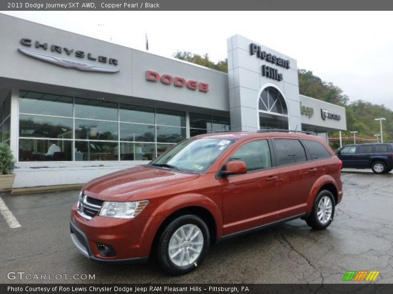 Copper Pearl / Black 2013 Dodge Journey SXT AWD