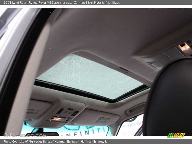 Zermatt Silver Metallic / Jet Black 2008 Land Rover Range Rover V8 Supercharged