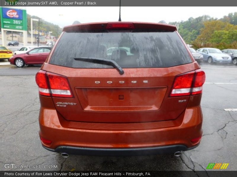Copper Pearl / Black 2013 Dodge Journey SXT AWD
