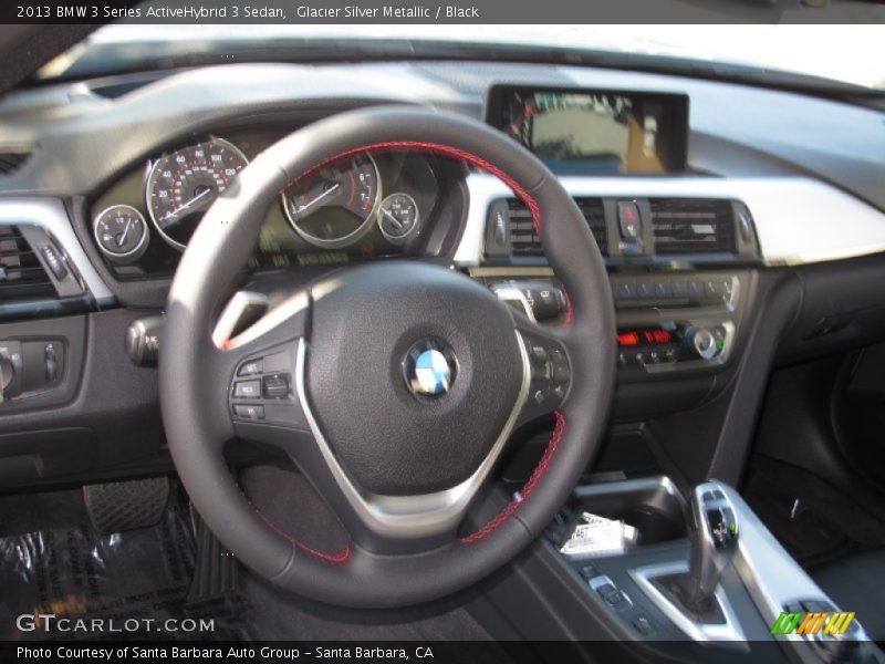 Glacier Silver Metallic / Black 2013 BMW 3 Series ActiveHybrid 3 Sedan