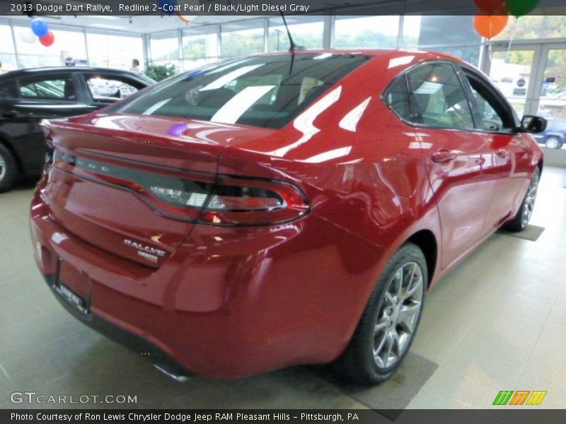 Redline 2-Coat Pearl / Black/Light Diesel Gray 2013 Dodge Dart Rallye