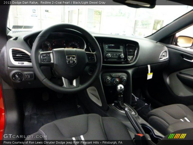 Redline 2-Coat Pearl / Black/Light Diesel Gray 2013 Dodge Dart Rallye