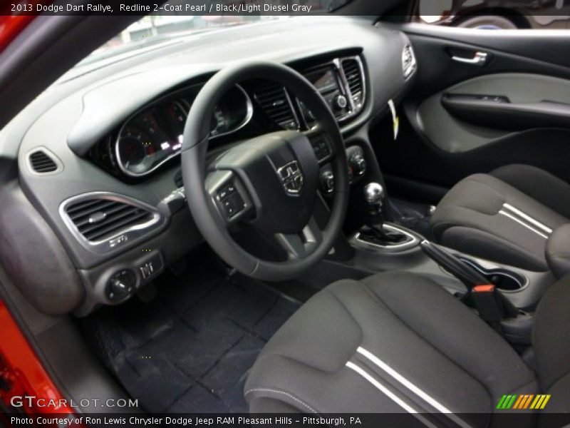Redline 2-Coat Pearl / Black/Light Diesel Gray 2013 Dodge Dart Rallye