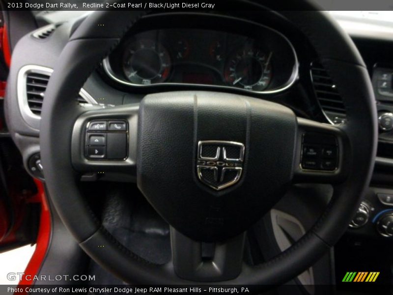 Redline 2-Coat Pearl / Black/Light Diesel Gray 2013 Dodge Dart Rallye