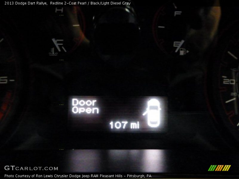 Redline 2-Coat Pearl / Black/Light Diesel Gray 2013 Dodge Dart Rallye