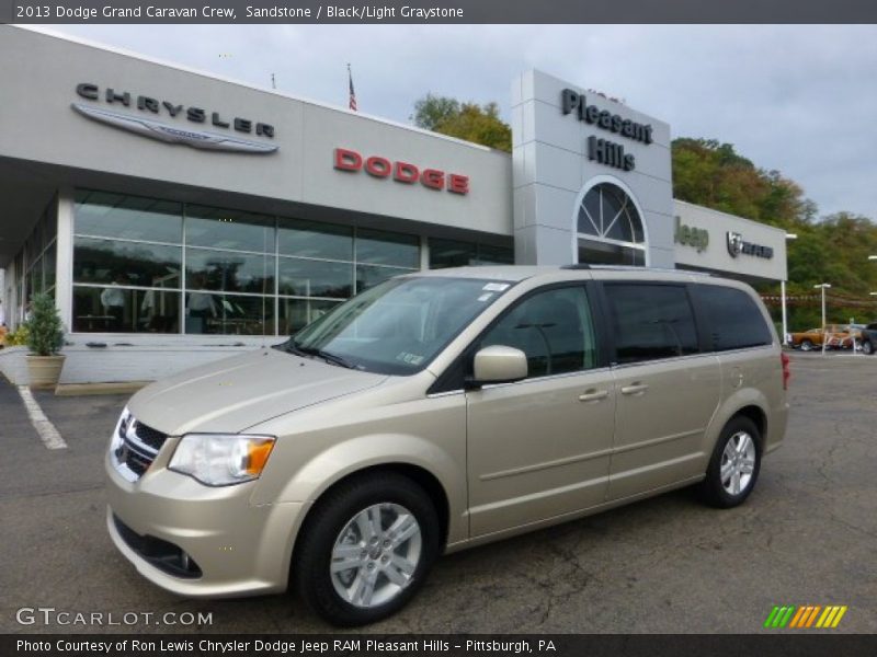 Sandstone / Black/Light Graystone 2013 Dodge Grand Caravan Crew
