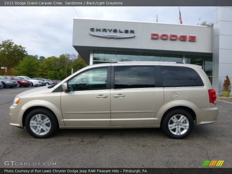 Sandstone / Black/Light Graystone 2013 Dodge Grand Caravan Crew