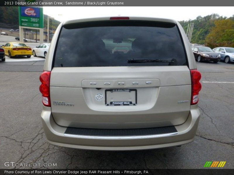 Sandstone / Black/Light Graystone 2013 Dodge Grand Caravan Crew