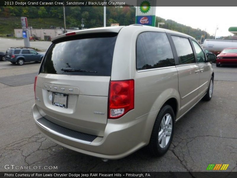 Sandstone / Black/Light Graystone 2013 Dodge Grand Caravan Crew
