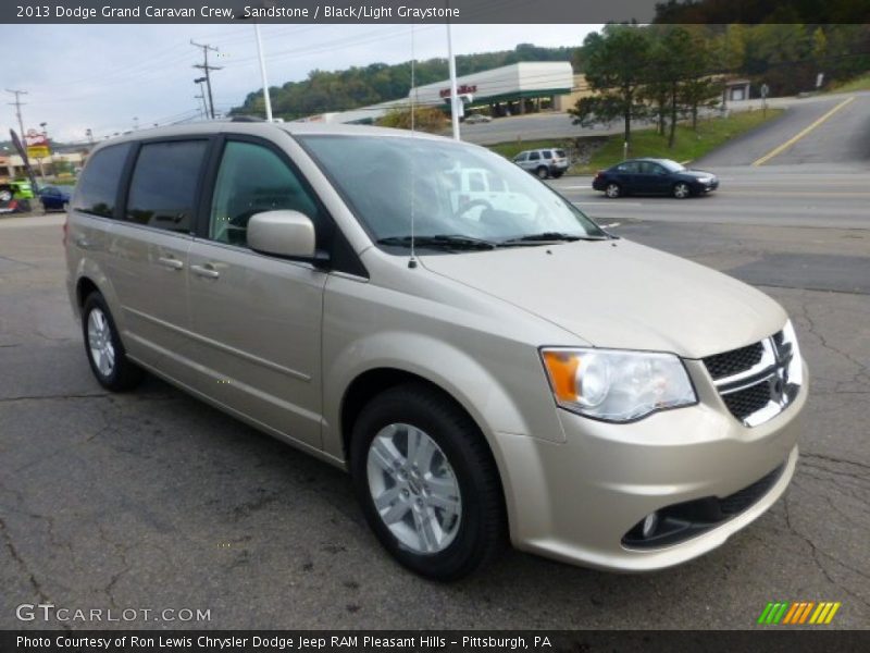 Sandstone / Black/Light Graystone 2013 Dodge Grand Caravan Crew