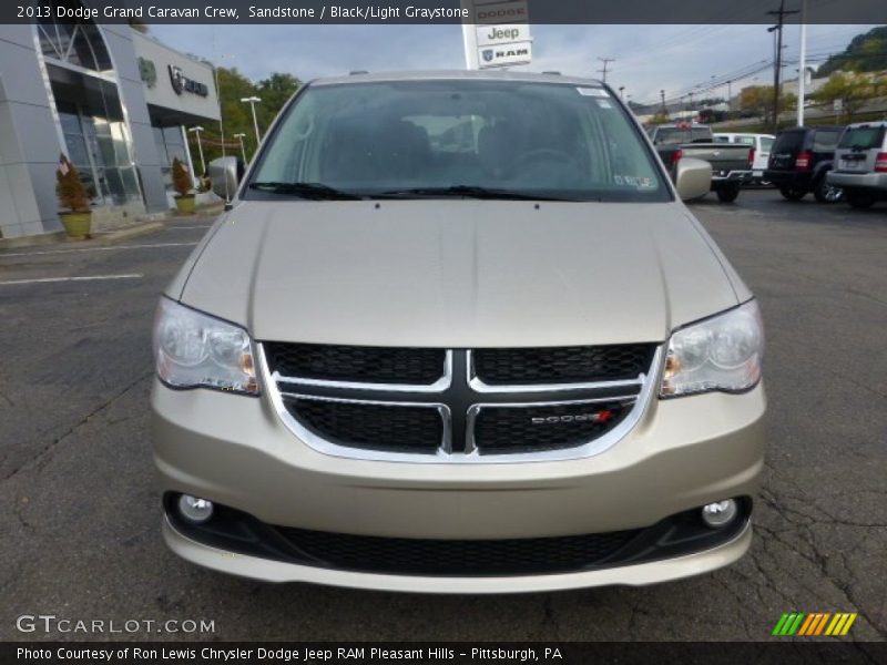 Sandstone / Black/Light Graystone 2013 Dodge Grand Caravan Crew