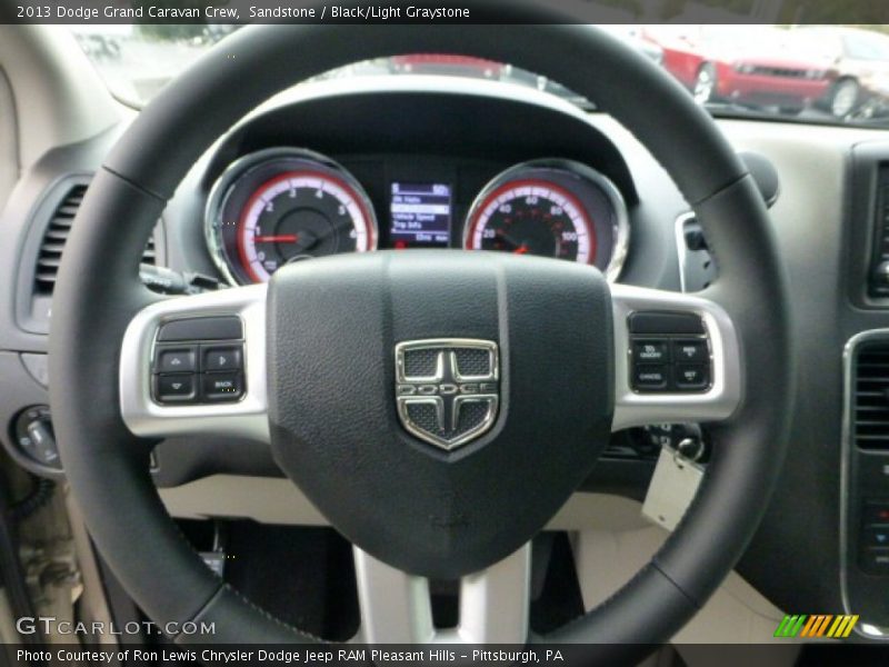 Sandstone / Black/Light Graystone 2013 Dodge Grand Caravan Crew