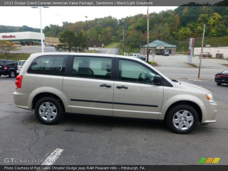 Sandstone / Black/Light Graystone 2013 Dodge Grand Caravan American Value Package