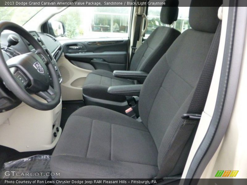Sandstone / Black/Light Graystone 2013 Dodge Grand Caravan American Value Package