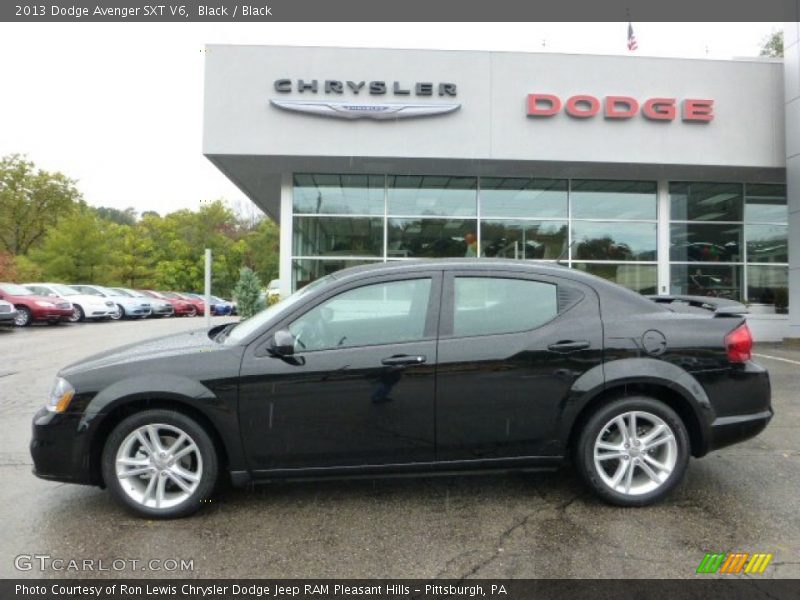 Black / Black 2013 Dodge Avenger SXT V6