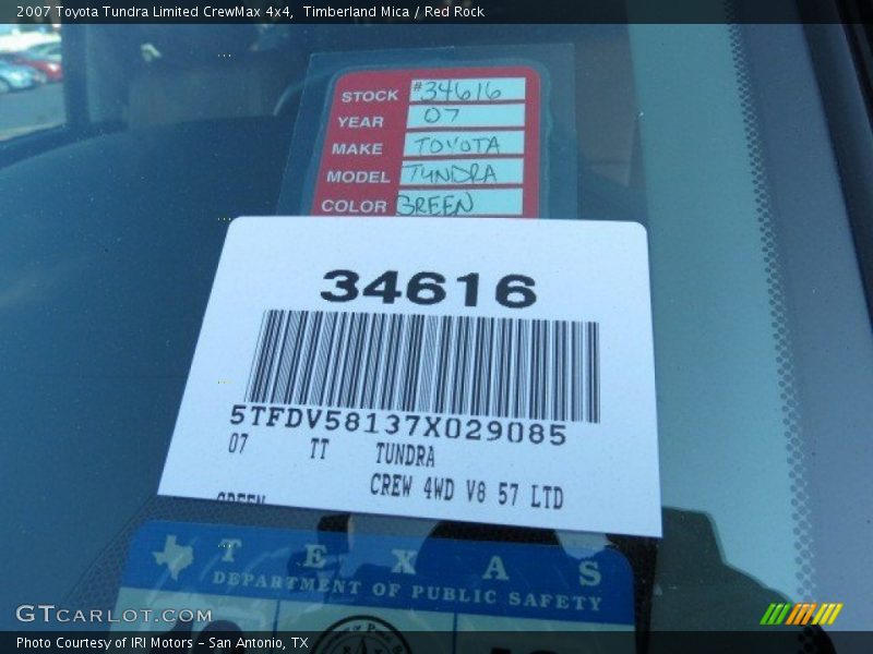 Timberland Mica / Red Rock 2007 Toyota Tundra Limited CrewMax 4x4