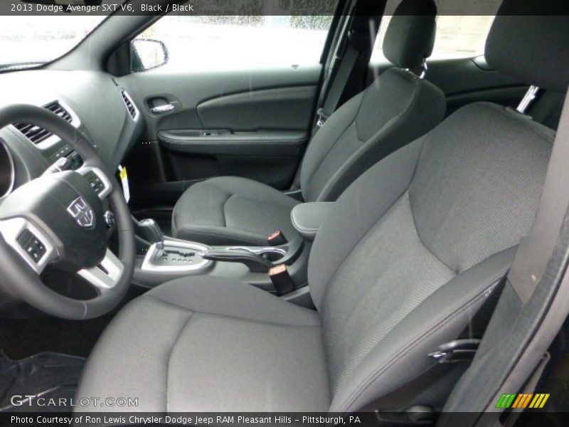 Front Seat of 2013 Avenger SXT V6