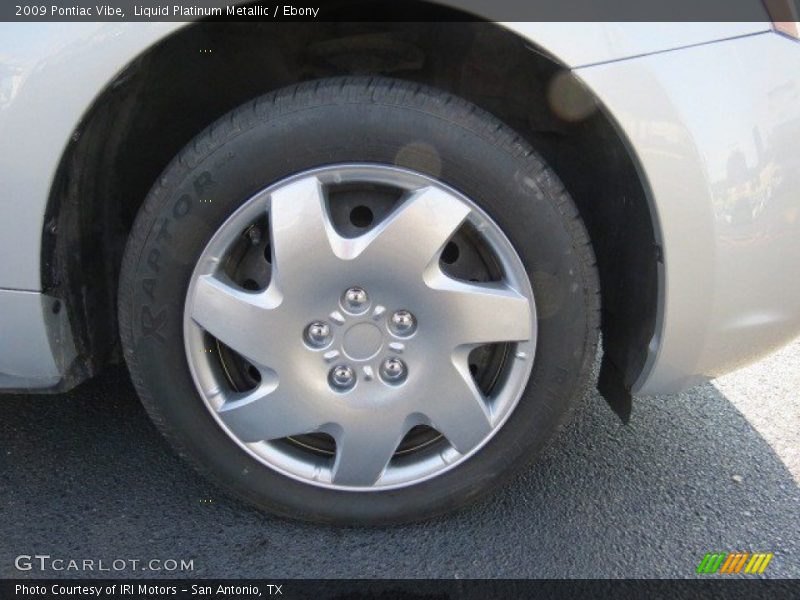 Liquid Platinum Metallic / Ebony 2009 Pontiac Vibe