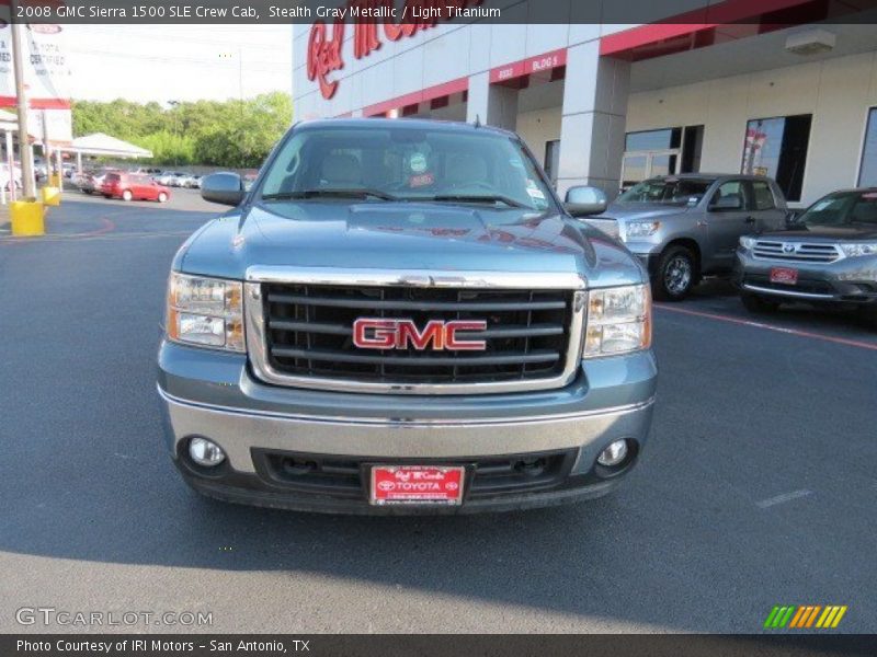 Stealth Gray Metallic / Light Titanium 2008 GMC Sierra 1500 SLE Crew Cab