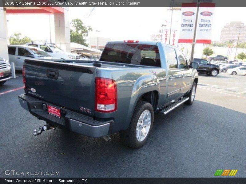 Stealth Gray Metallic / Light Titanium 2008 GMC Sierra 1500 SLE Crew Cab
