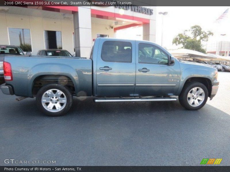 Stealth Gray Metallic / Light Titanium 2008 GMC Sierra 1500 SLE Crew Cab