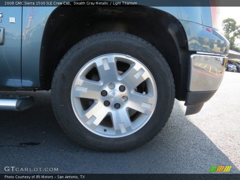 Stealth Gray Metallic / Light Titanium 2008 GMC Sierra 1500 SLE Crew Cab