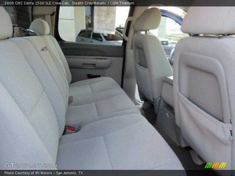 Stealth Gray Metallic / Light Titanium 2008 GMC Sierra 1500 SLE Crew Cab