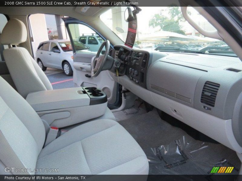  2008 Sierra 1500 SLE Crew Cab Light Titanium Interior