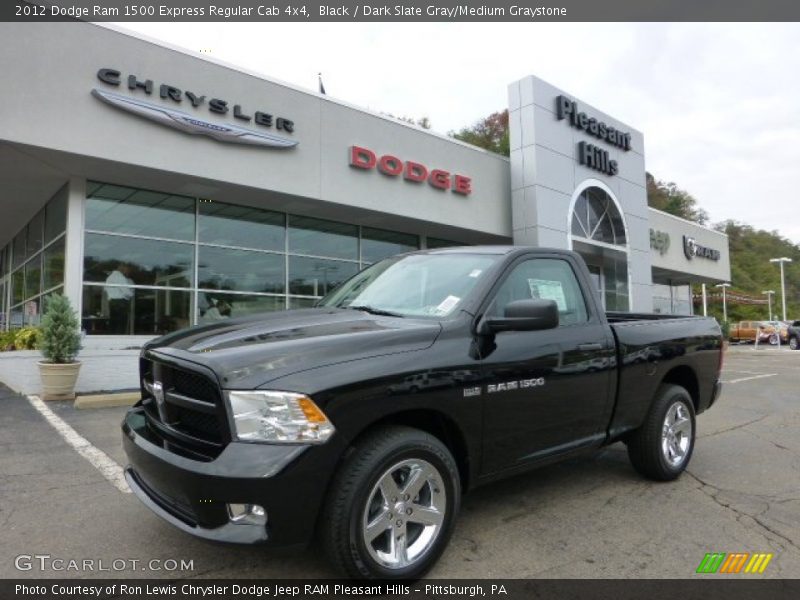 Black / Dark Slate Gray/Medium Graystone 2012 Dodge Ram 1500 Express Regular Cab 4x4