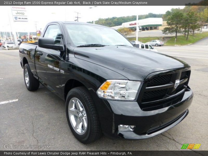 Black / Dark Slate Gray/Medium Graystone 2012 Dodge Ram 1500 Express Regular Cab 4x4
