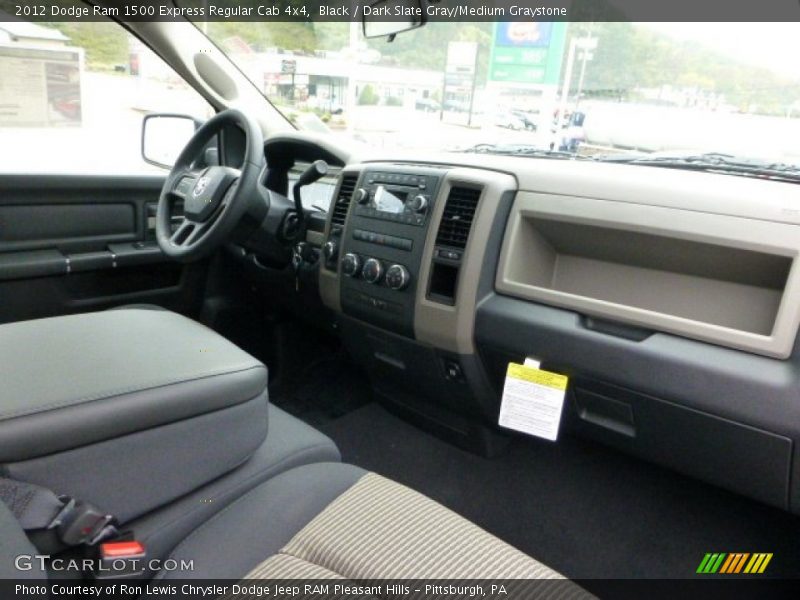 Black / Dark Slate Gray/Medium Graystone 2012 Dodge Ram 1500 Express Regular Cab 4x4