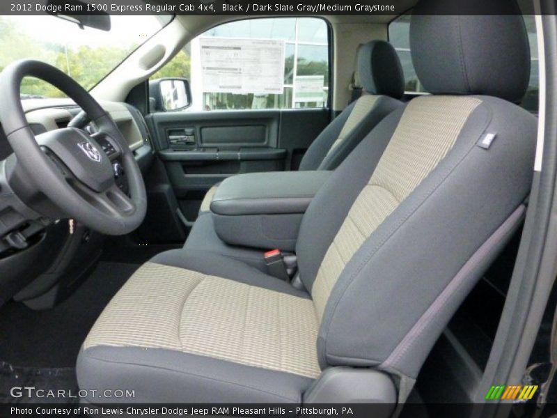Black / Dark Slate Gray/Medium Graystone 2012 Dodge Ram 1500 Express Regular Cab 4x4