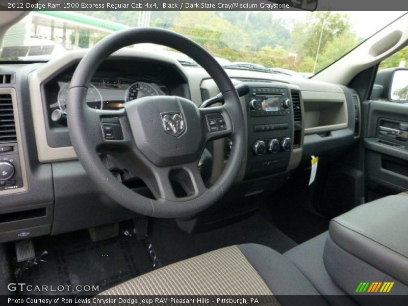 Black / Dark Slate Gray/Medium Graystone 2012 Dodge Ram 1500 Express Regular Cab 4x4