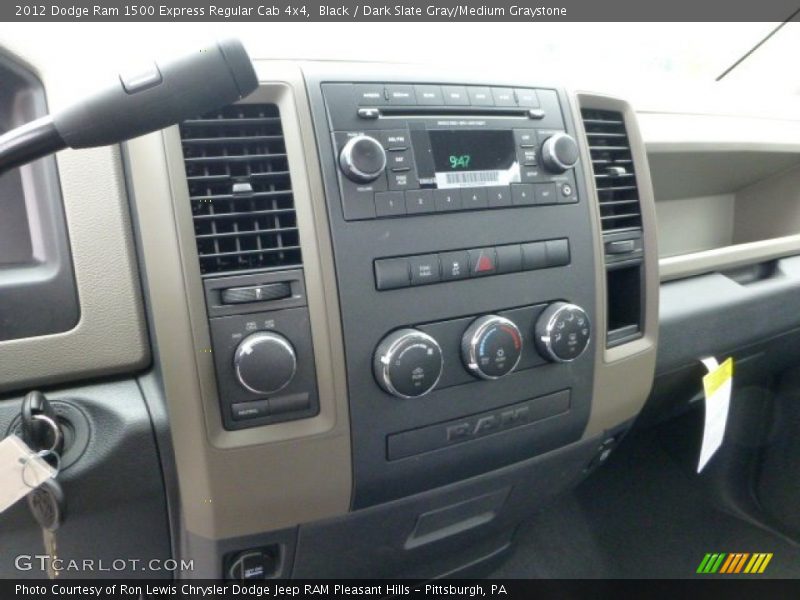 Black / Dark Slate Gray/Medium Graystone 2012 Dodge Ram 1500 Express Regular Cab 4x4
