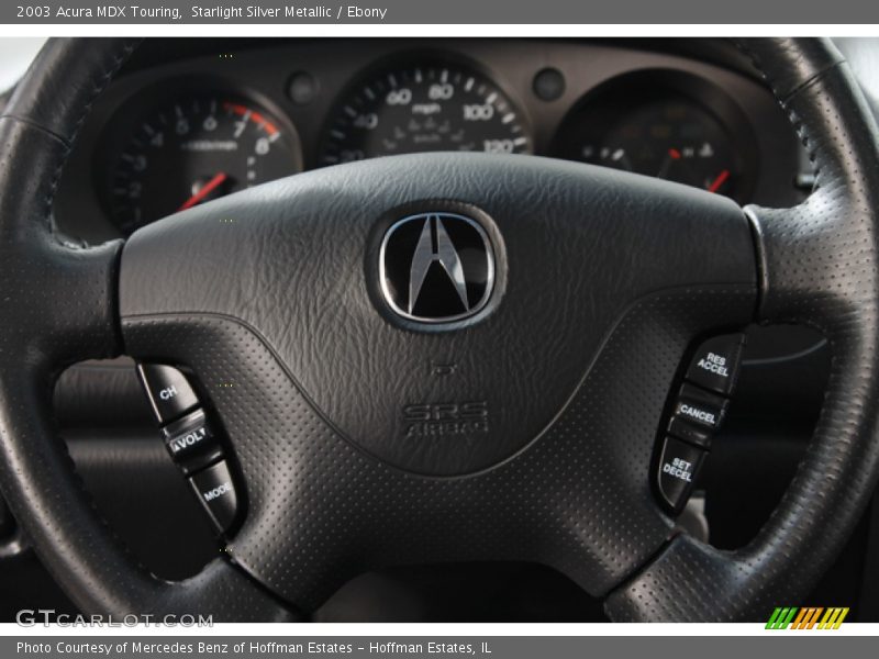 Starlight Silver Metallic / Ebony 2003 Acura MDX Touring